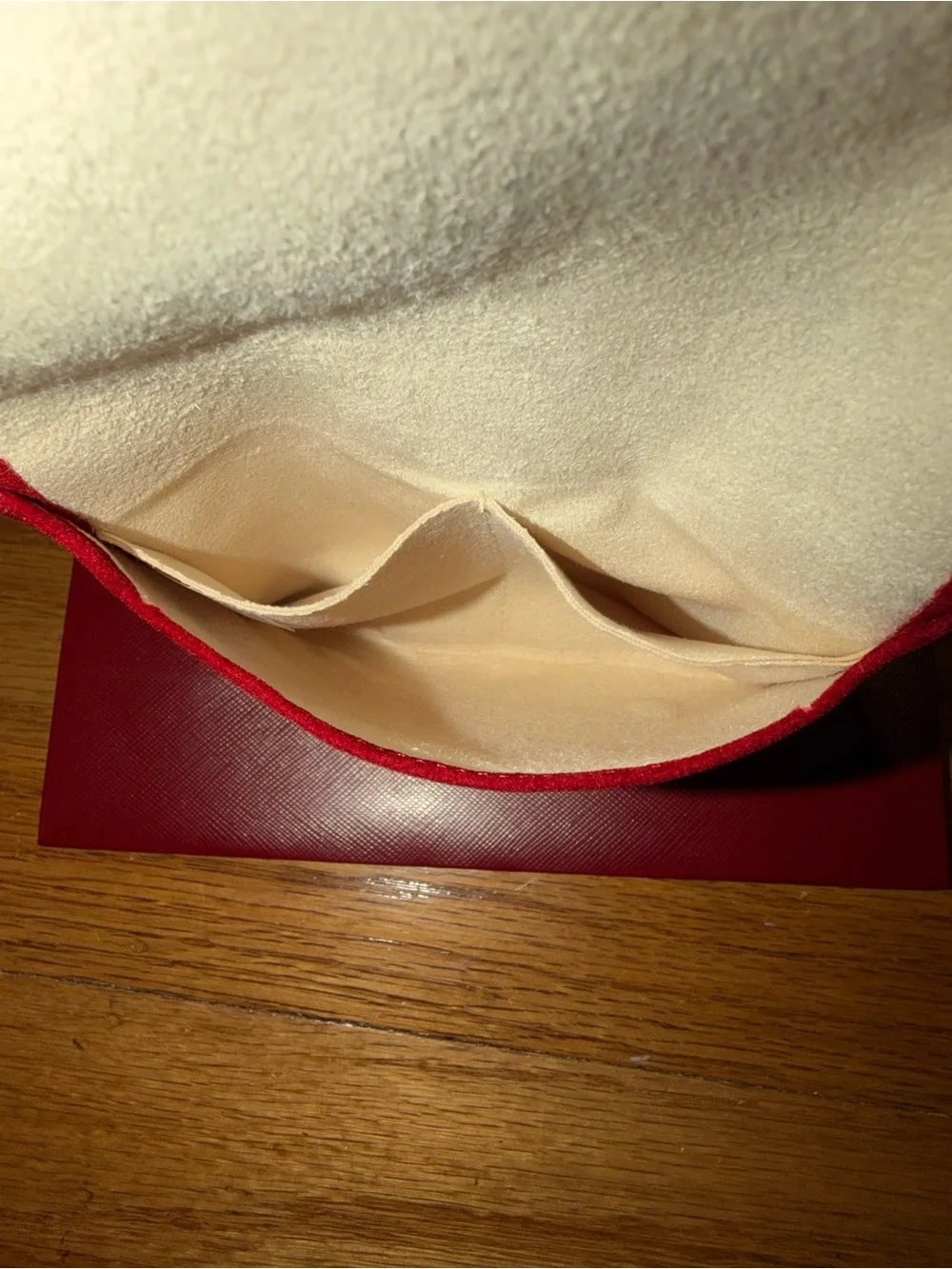 Cartier Red Jewelry Travel Pouch and Shopping Bag Set